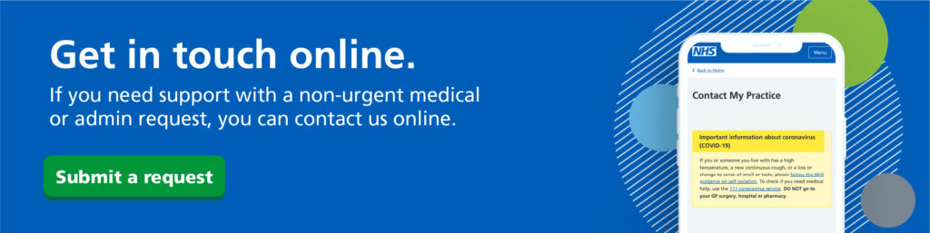 Contact us online. Submit a new request